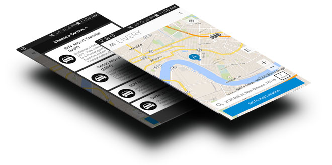 LiveryCar Phone App