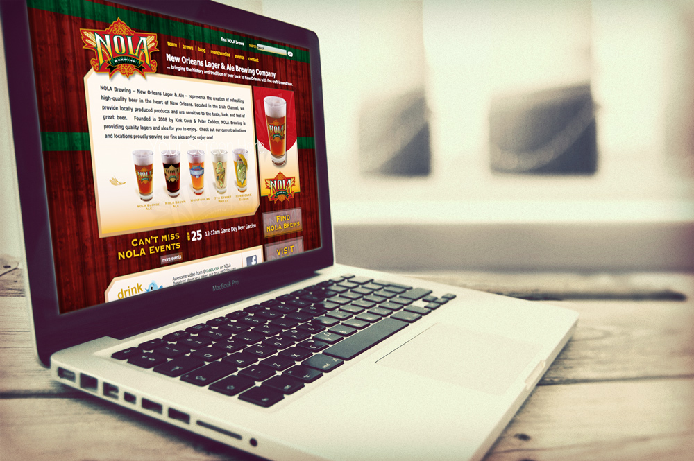 NOLA Brew Website Design and Development