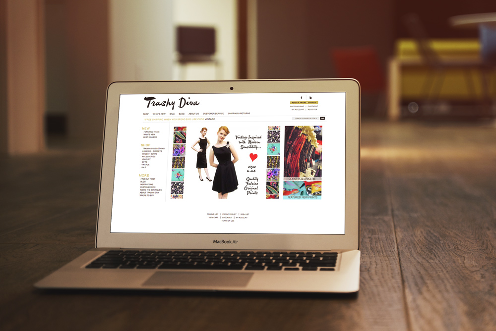 Trashy Diva - Website Design and Development