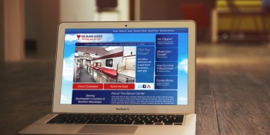 The Blood Center Website Development and Design