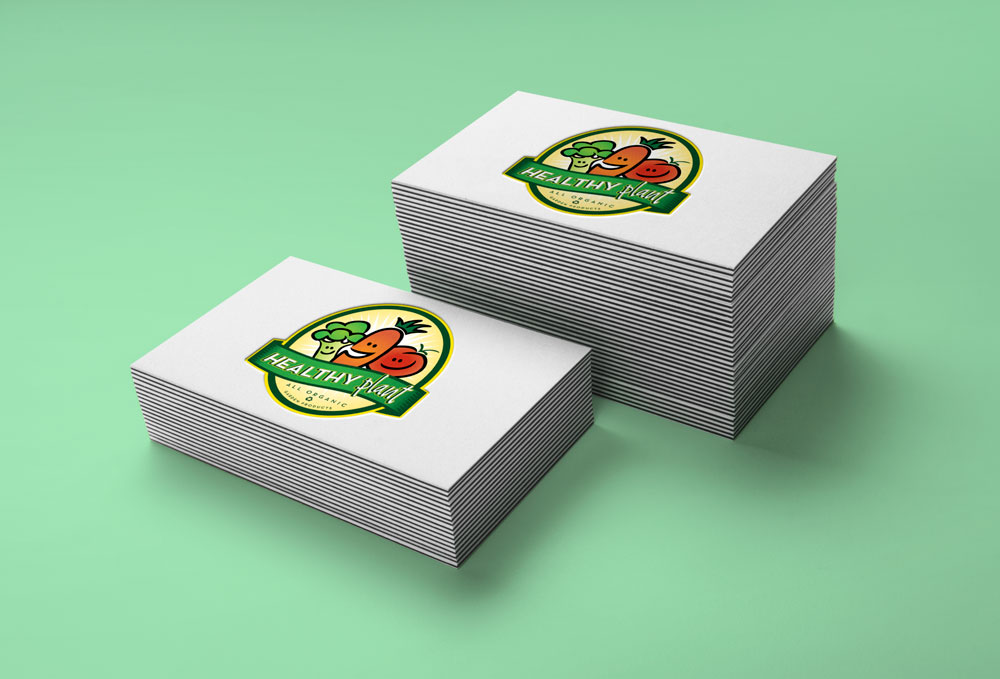 Identity and Logo Design - Healthy Plant Business Cards