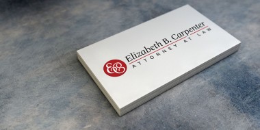 New Orleans Identity and Logo Design - Elizabeth B Carpenter Business Cards