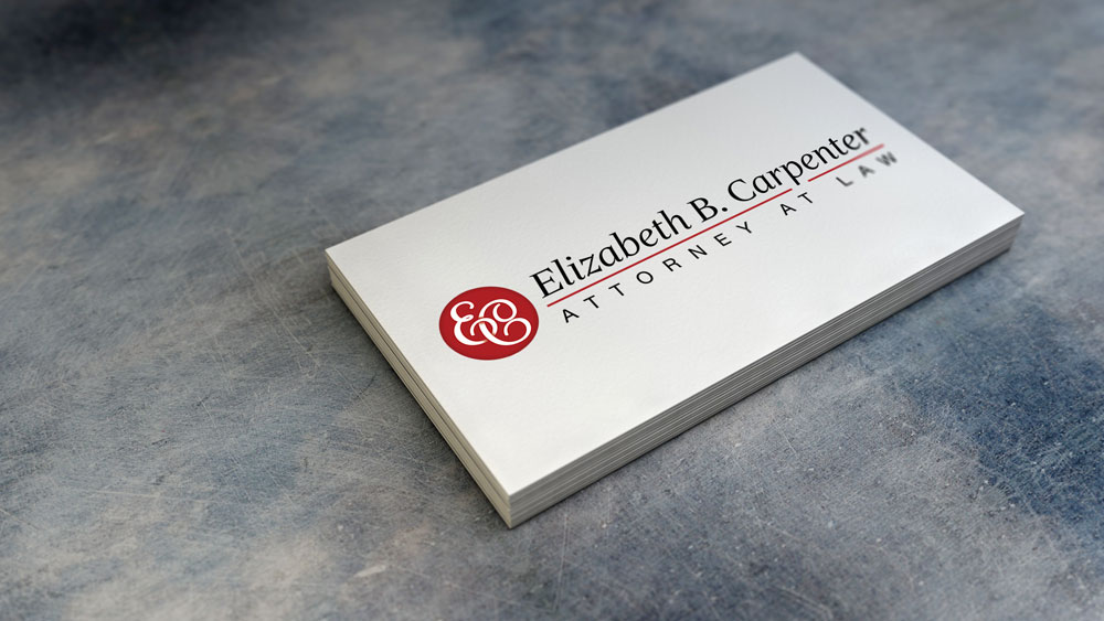 New Orleans Identity and Logo Design - Elizabeth B Carpenter Business Cards