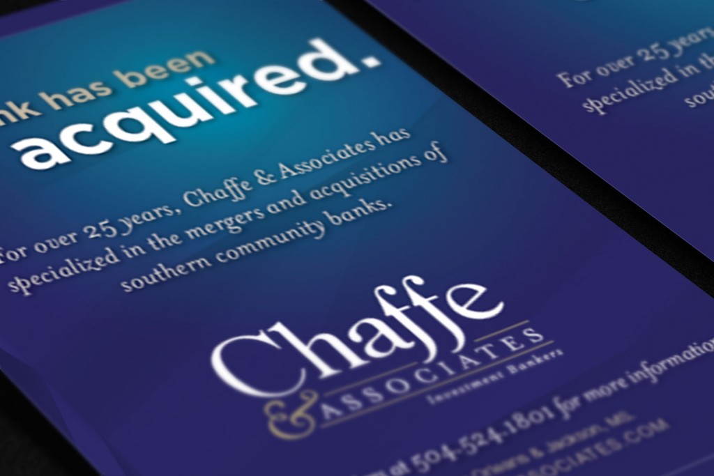 New Orleans Marketing Collateral - Chaffe and Associates Print Work