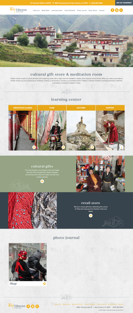 New Orleans Website Design - Tibetan House