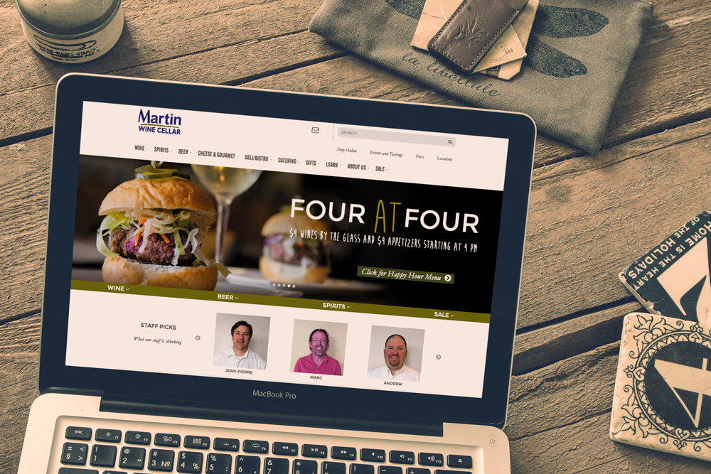 New Orleans Website Development and Design - Martin Wine Cellar Website