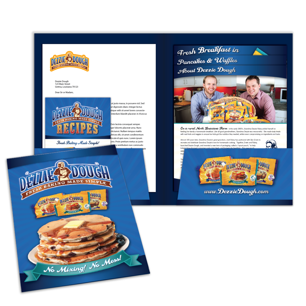 New Orleans Marketing Collateral Design - Dezzie Dough PressKit