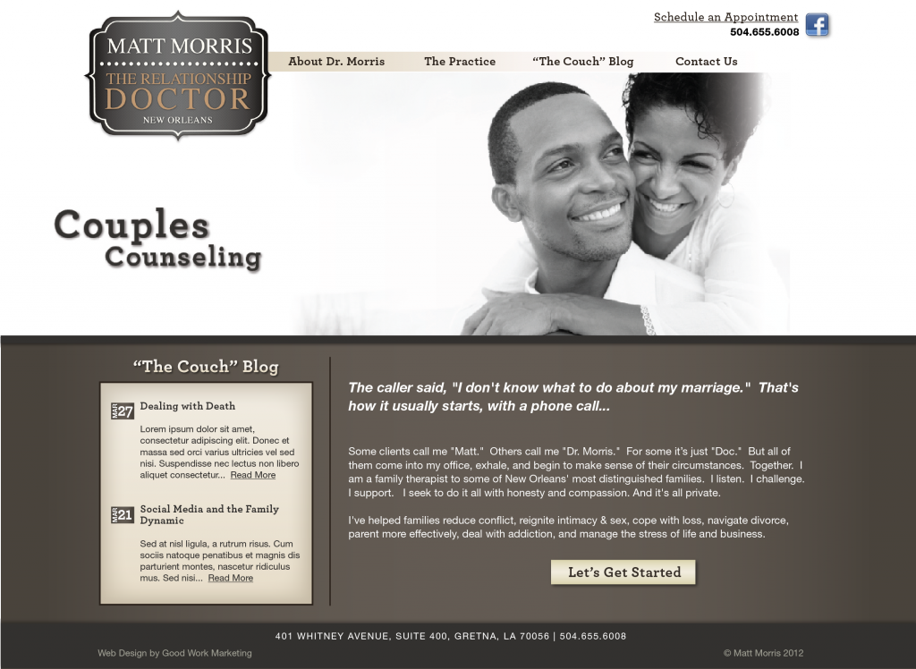 Website Design and Development - Matt Morris Website