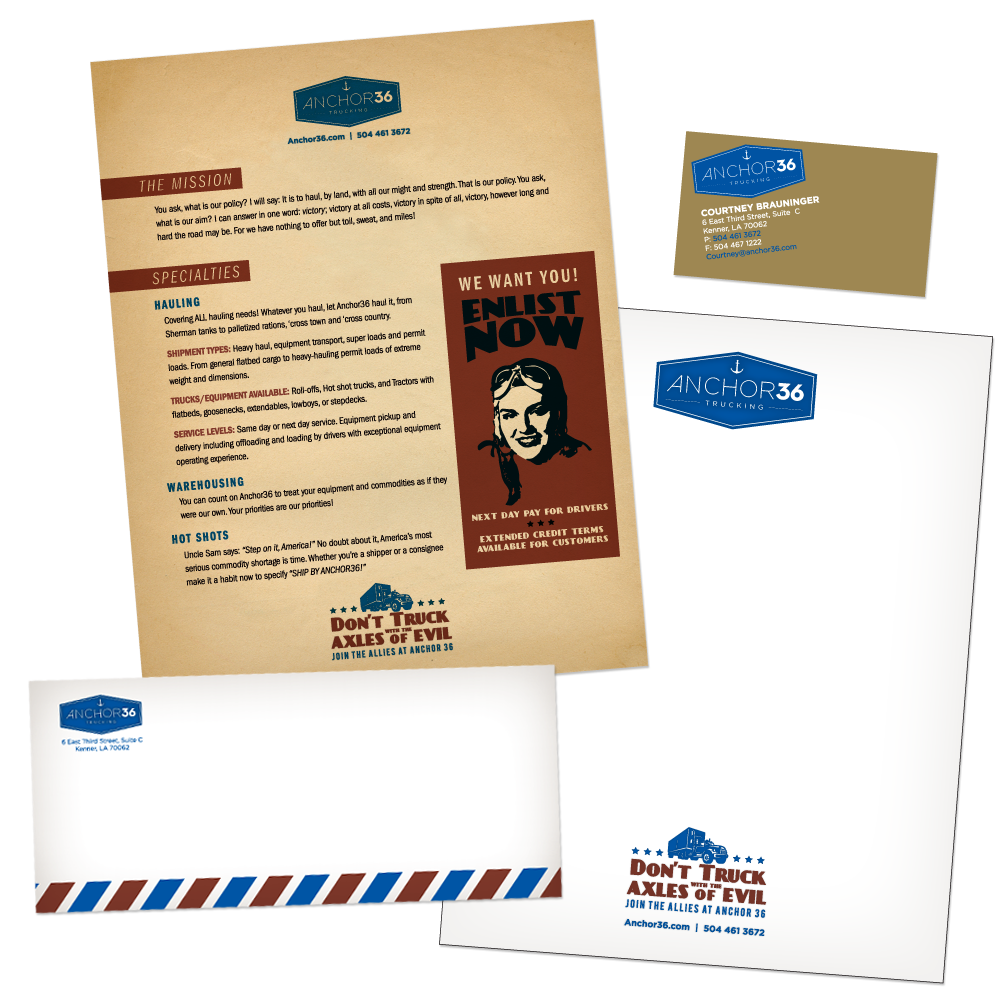 Marketing Collateral Design - Branded Stationery - Anchor36