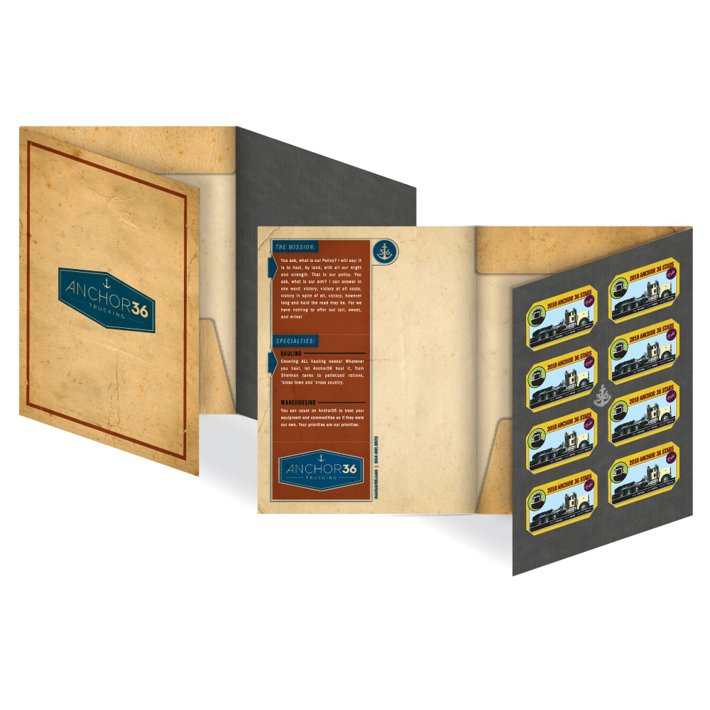 Marketing Collateral Design - Marketing Folders - Anchor36