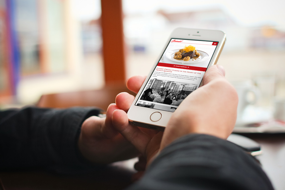 Mobile Website Development - Arnaud's Restaurant