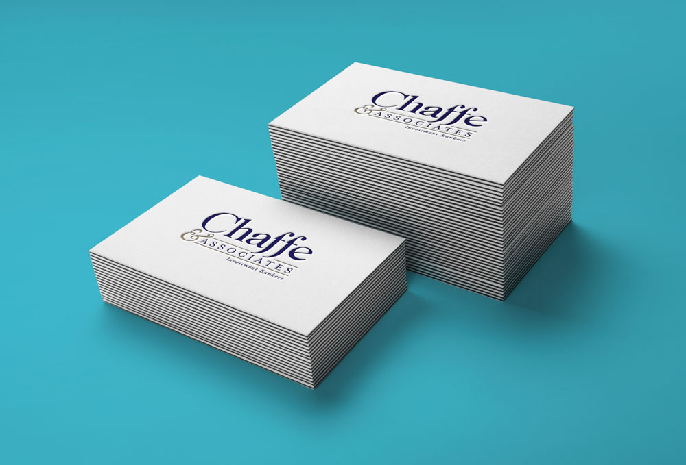 New Orleans Identity and Logo Design - Chaffe and Associates Business Cards