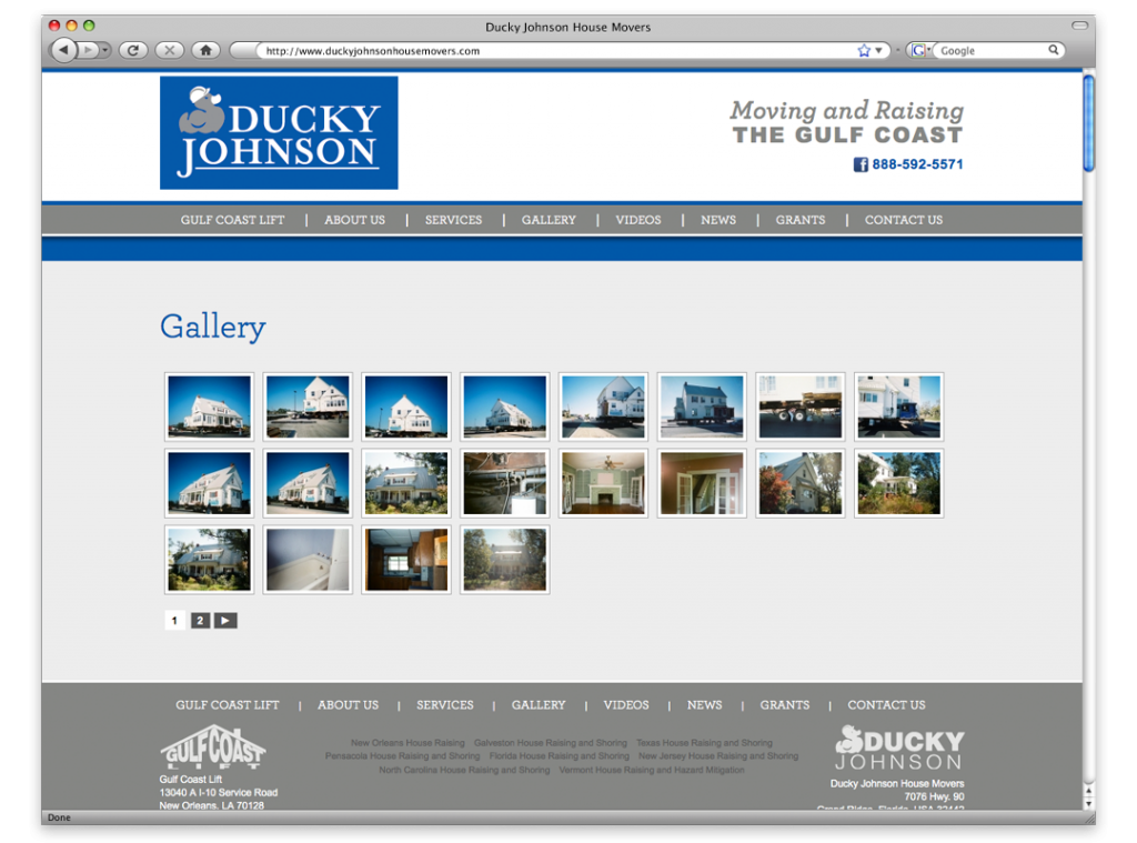 New Orleans Website Design and Development - Ducky Johnson Website