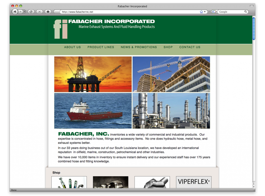 Fabacher Inc Website Design and Development