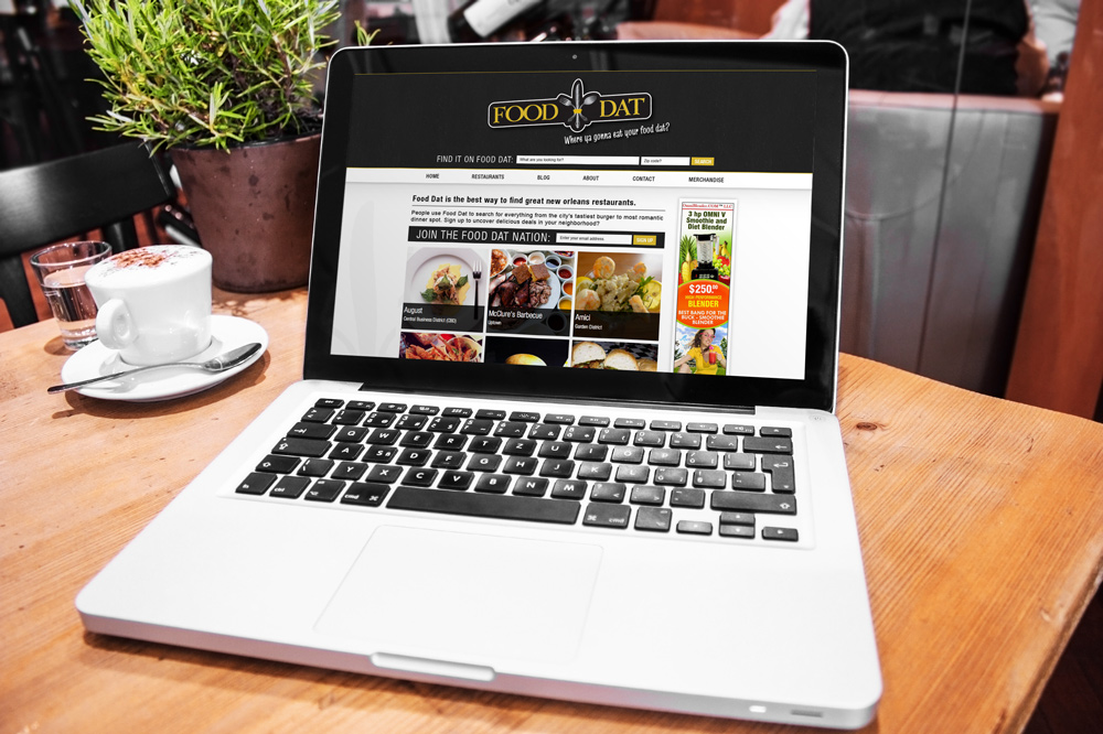 New Orleans Website Design and Development - Food Dat Website