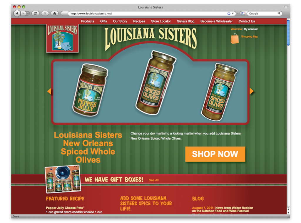 Louisiana Sisters Website Design and Development