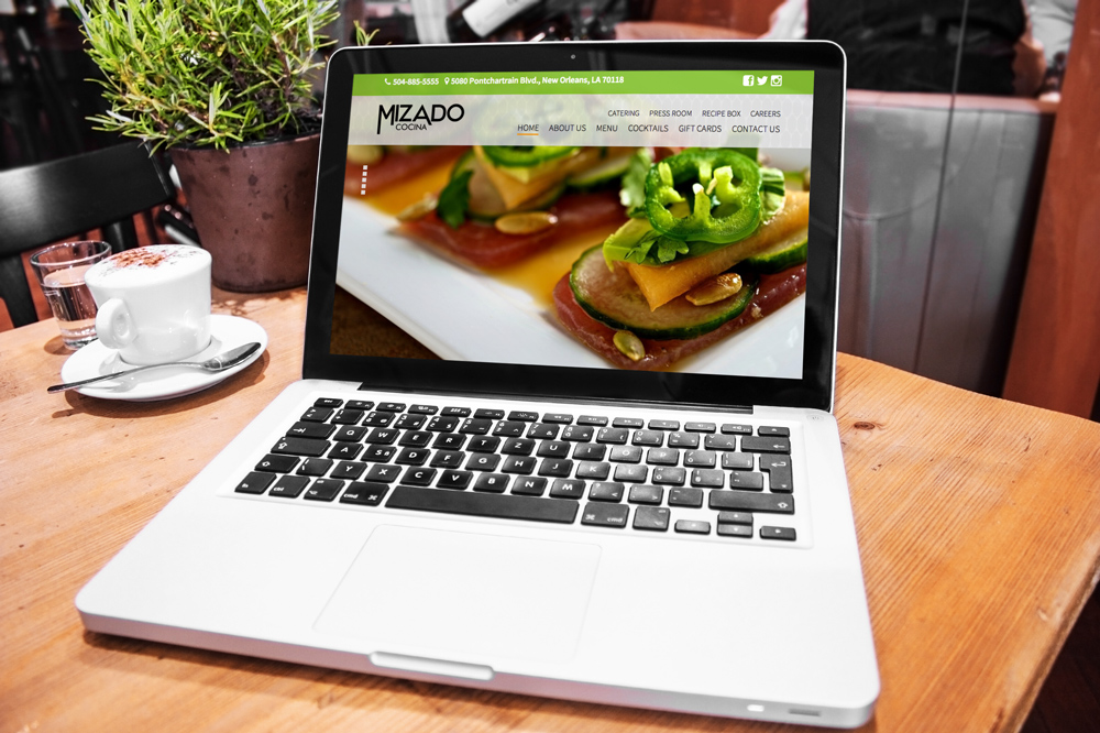 New Orleans Website Design and Development - Mizado Cocina Website