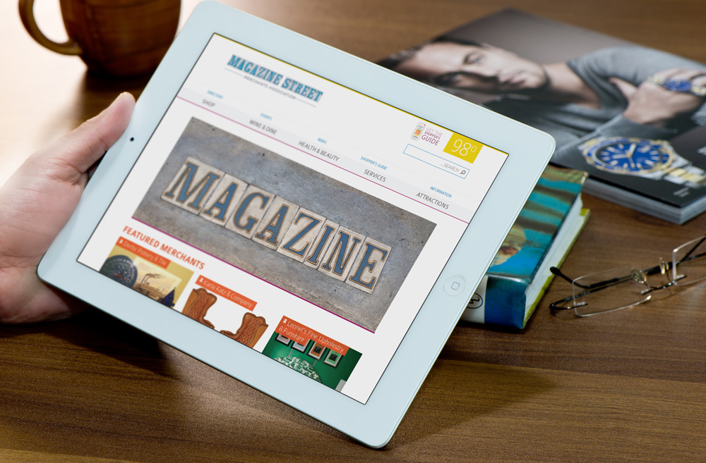 New Orleans Website Design and Development - Magazine Street Merchants Association Website