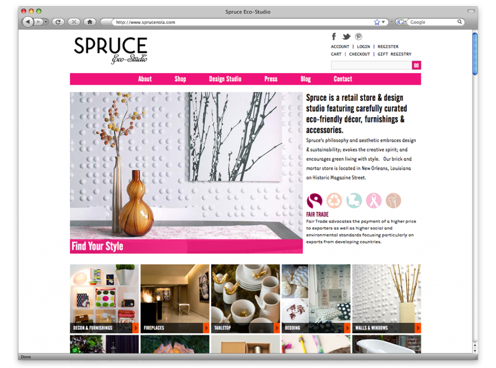 New Orleans Website Design and Development - Spruce Website