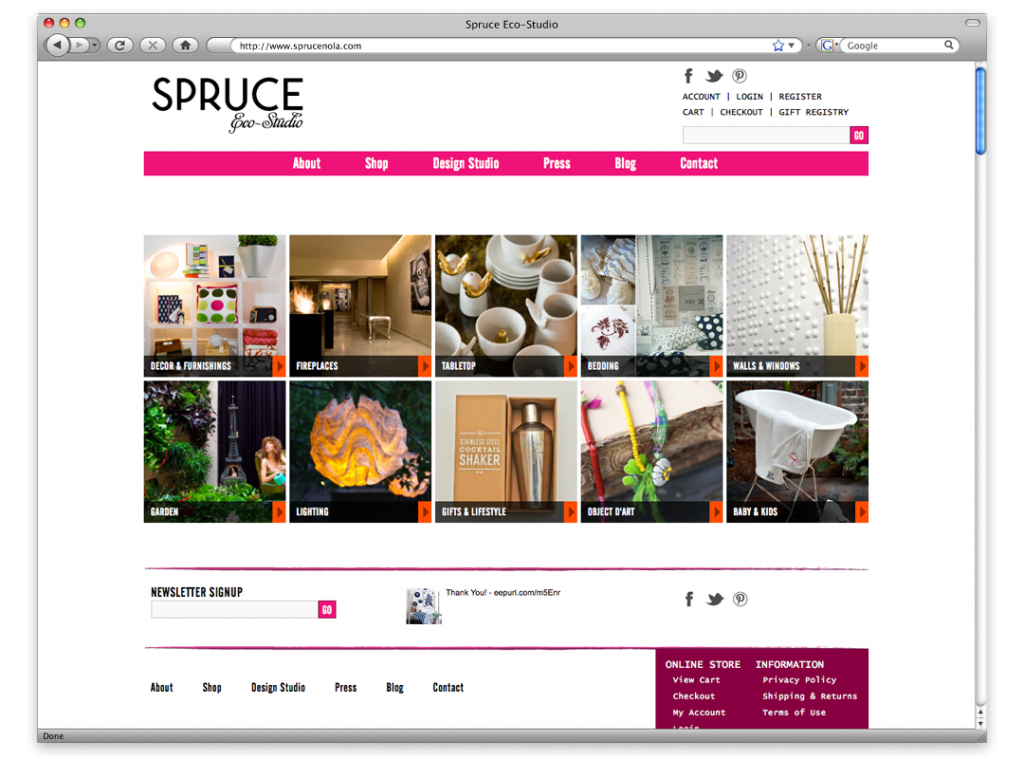 New Orleans Website Design and Development - Spruce Website