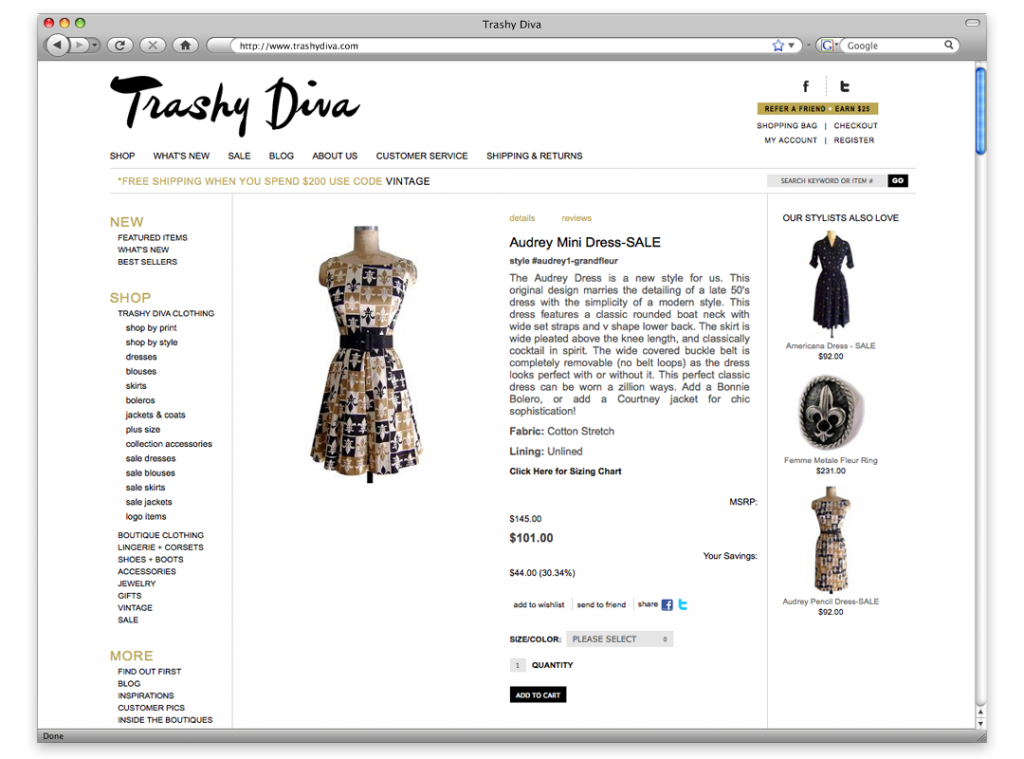 New Orleans Website Development and Design - Trashy Diva