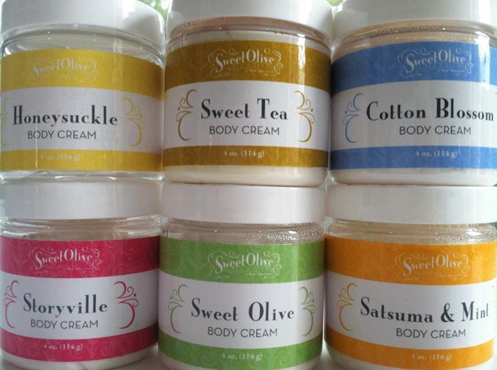 Various Sweet Olive Soap Works Body Creams - Packaging Design