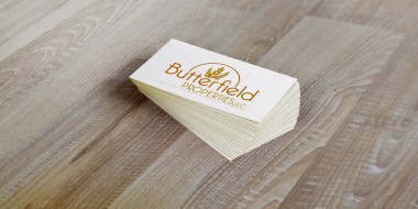 Business Card Designs - Butterfield Properties Logo Design New Orleans