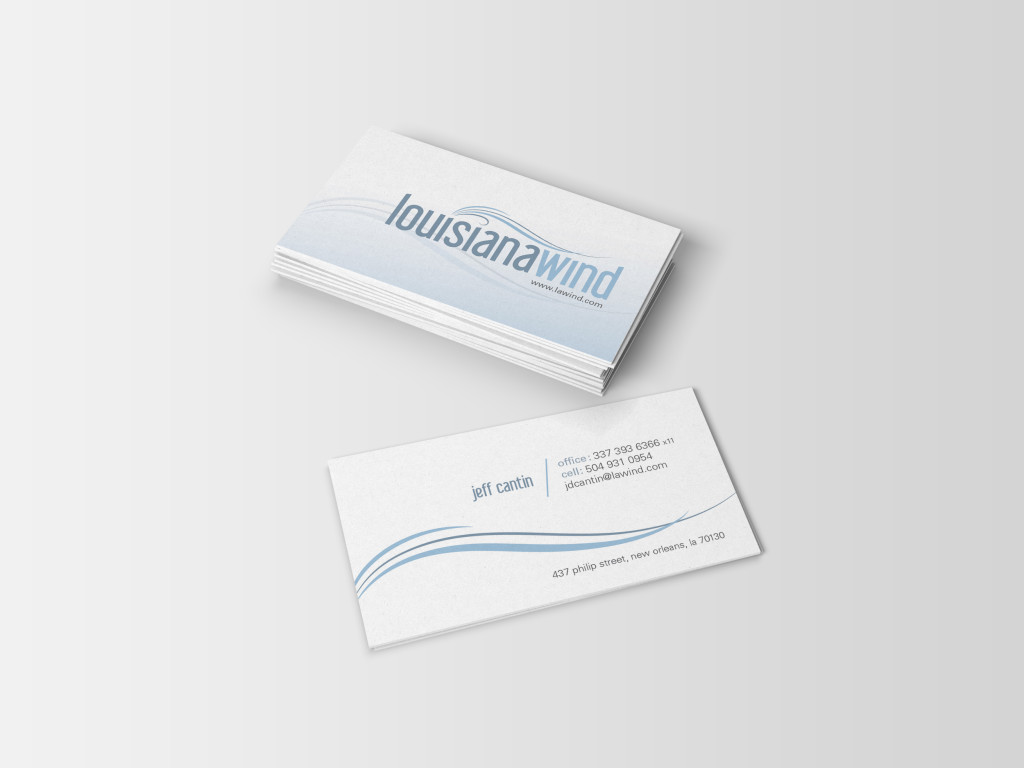 Business Card Designs New Orleans - LA Wind