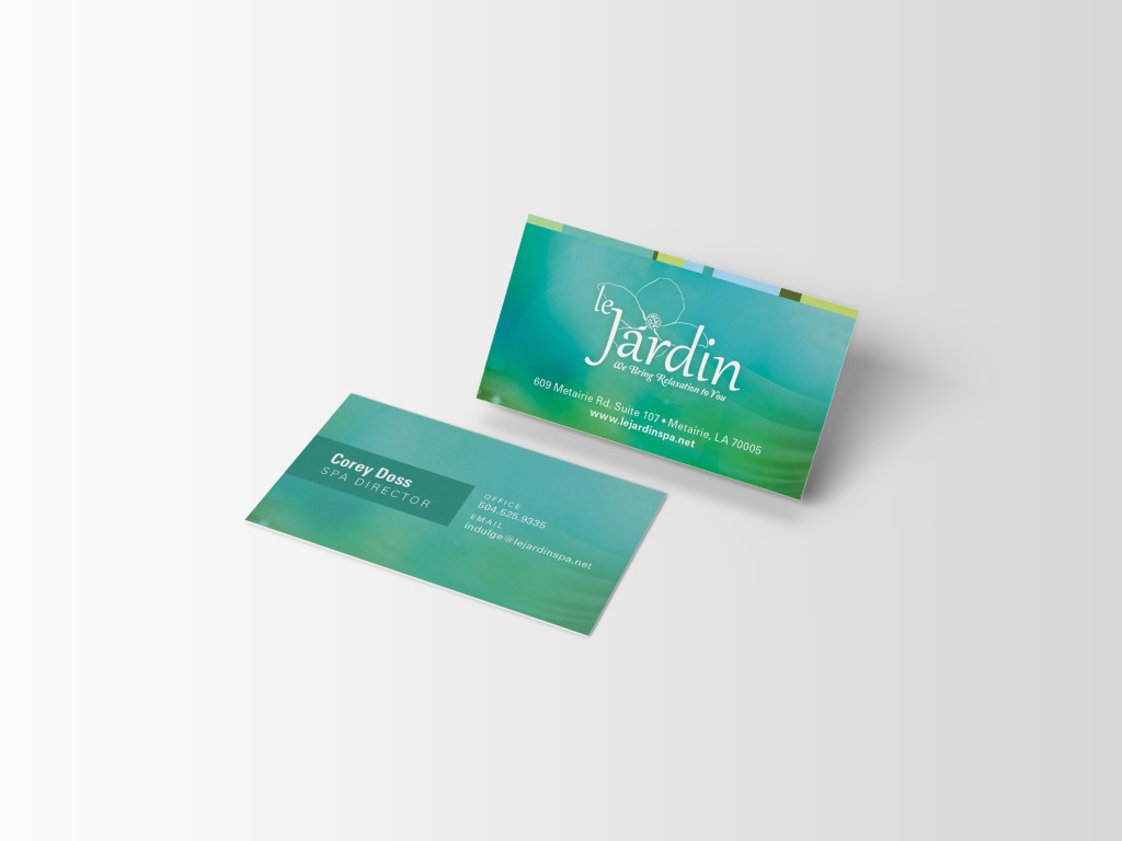 Business Card Designs - New Orleans - Le Jardin