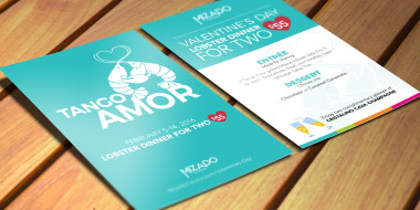 Mizado Restaurant's Valentine's Day concept and creative by Good Work Marketing.