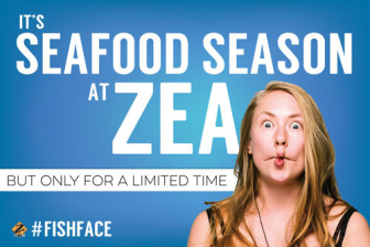 Zea Seafood Season advertisement.