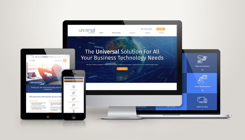 Universal ComOne Website Design and Development