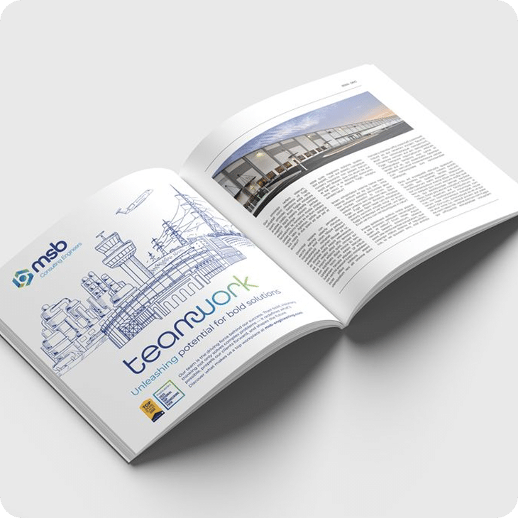 MSB printed booklet and marketing collateral